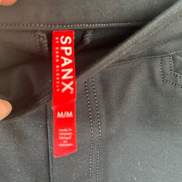Spanx Back Seam Pants Size Medium Black - Picture 3 of 13